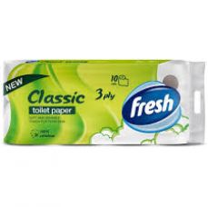 TOALET PAPIR FRESH CLASSIC 10/1 3sloj.